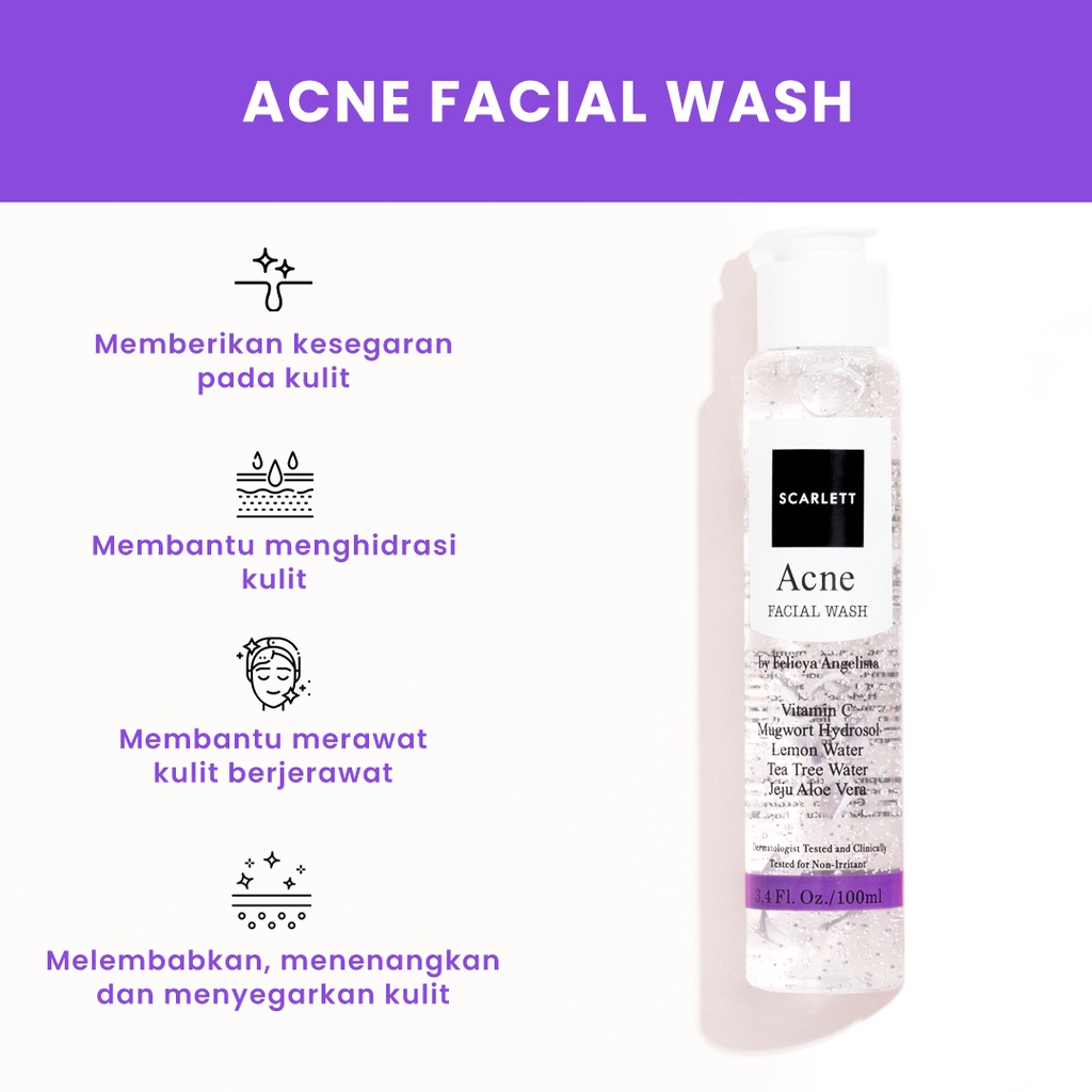 SCARLETT ACNE FACIAL WASH 100 ML / N017558