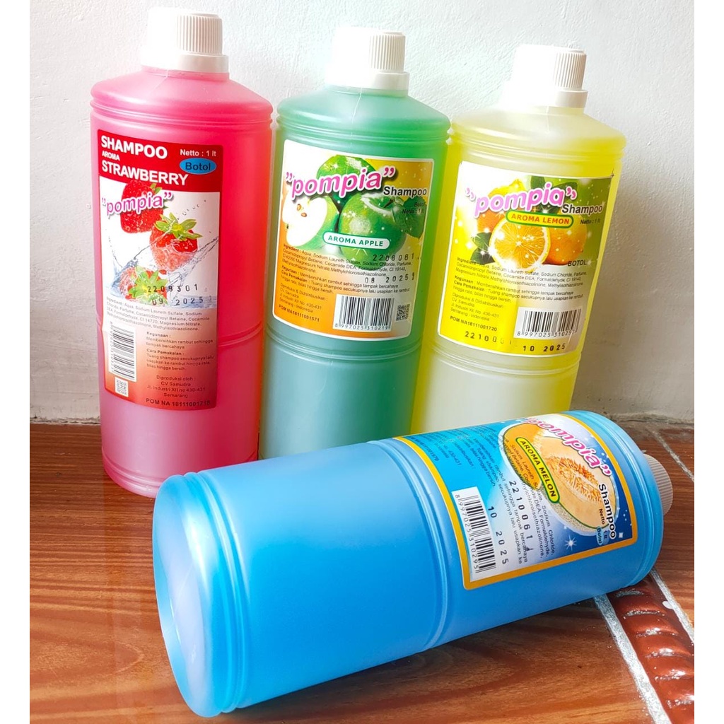 SHAMPO POMPIA BOTOL/ SHAMPO POMPIA 1000ML/ SHAMPO POMPIA KEMASAN BOTOL