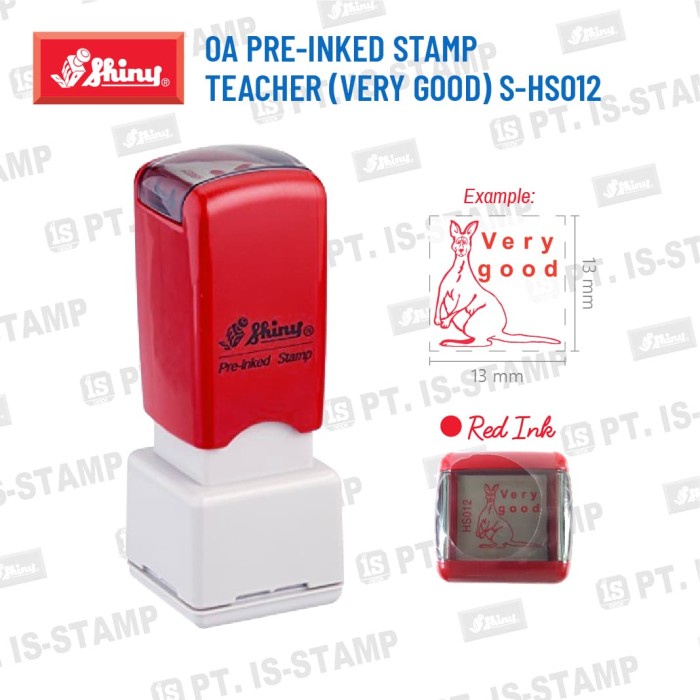 

Hemat Shiny Oa Pre-Inked Stamp Teacher (Very Good) S-Hs012 Berkualitas