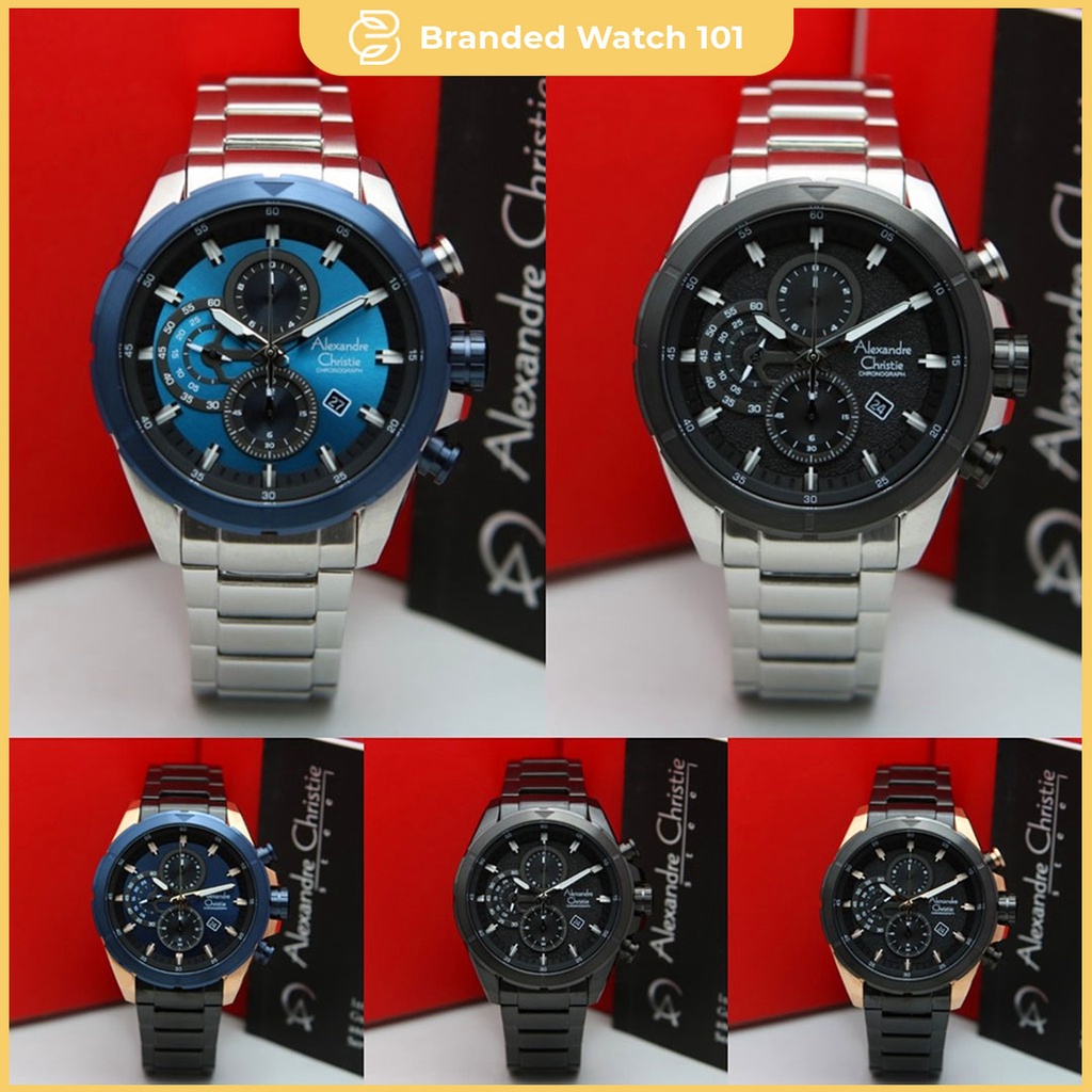 ORIGINAL Jam Tangan Pria Alexandre Christie AC 6508 / AC6508 / 6508 Garansi Resmi 1 Tahun, Stainless