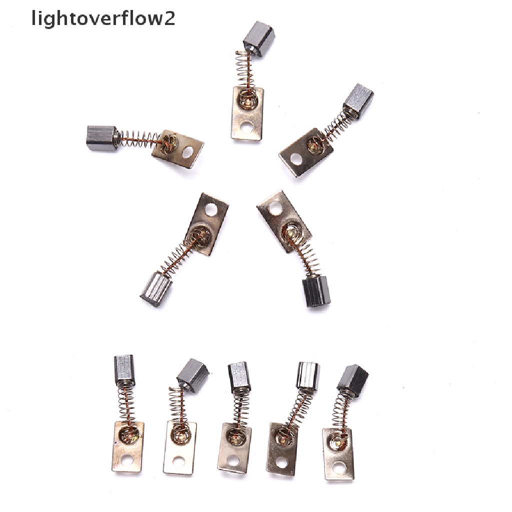 (lightoverflow2) 10pcs / Set Brush Karbon Untuk Mesin Gerinda / Ukir Elektrik (ID)
