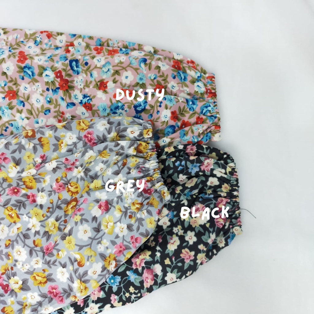 BLOUSE KOREA / SESA OLLA BLOUSE LILY FLORA DAMARA / ATASAN WANITA VINTAGE KOREAN STYLE bunga bunga floral murah bisa cod