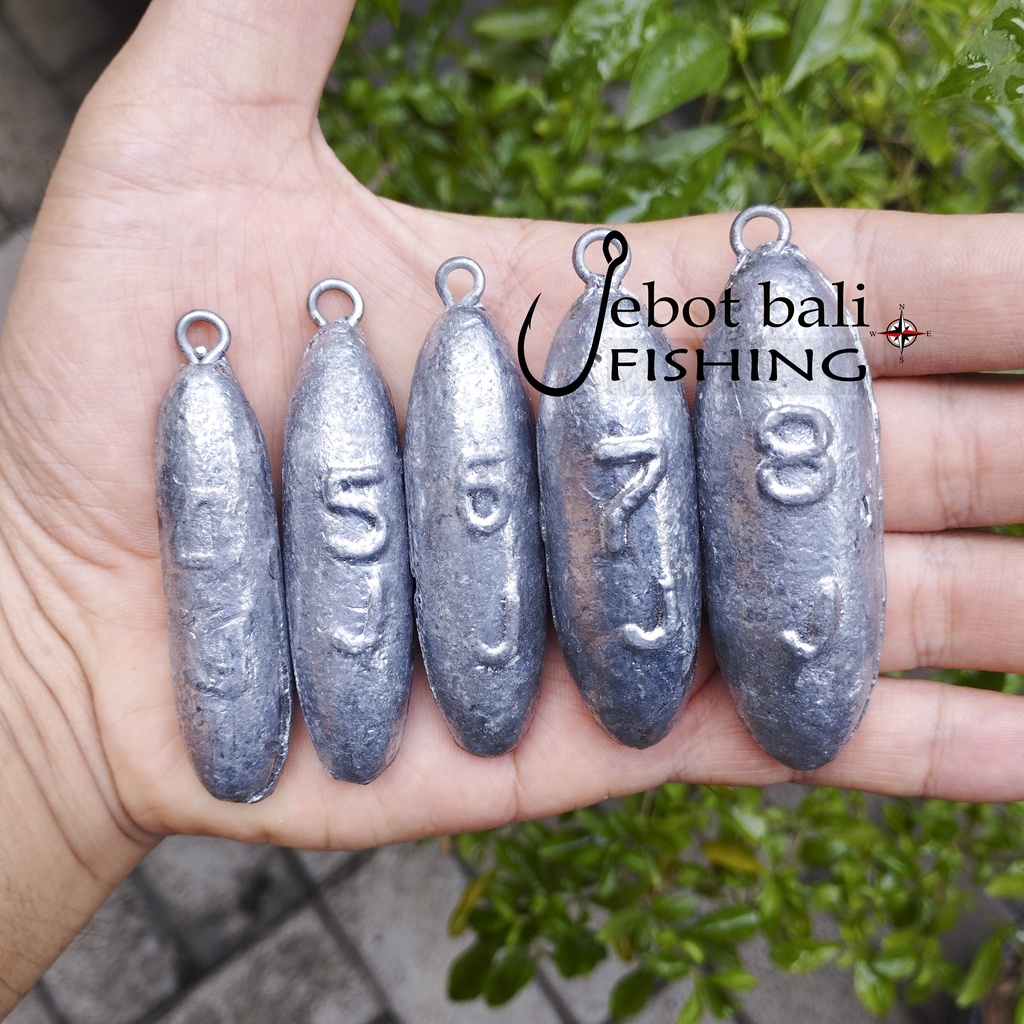 Timah J - Timah Jantung - Timah Pancing - Timah Mancing Dasaran J1 J2 J3 J4 J5 J6 J7 J8 - Pemberat P