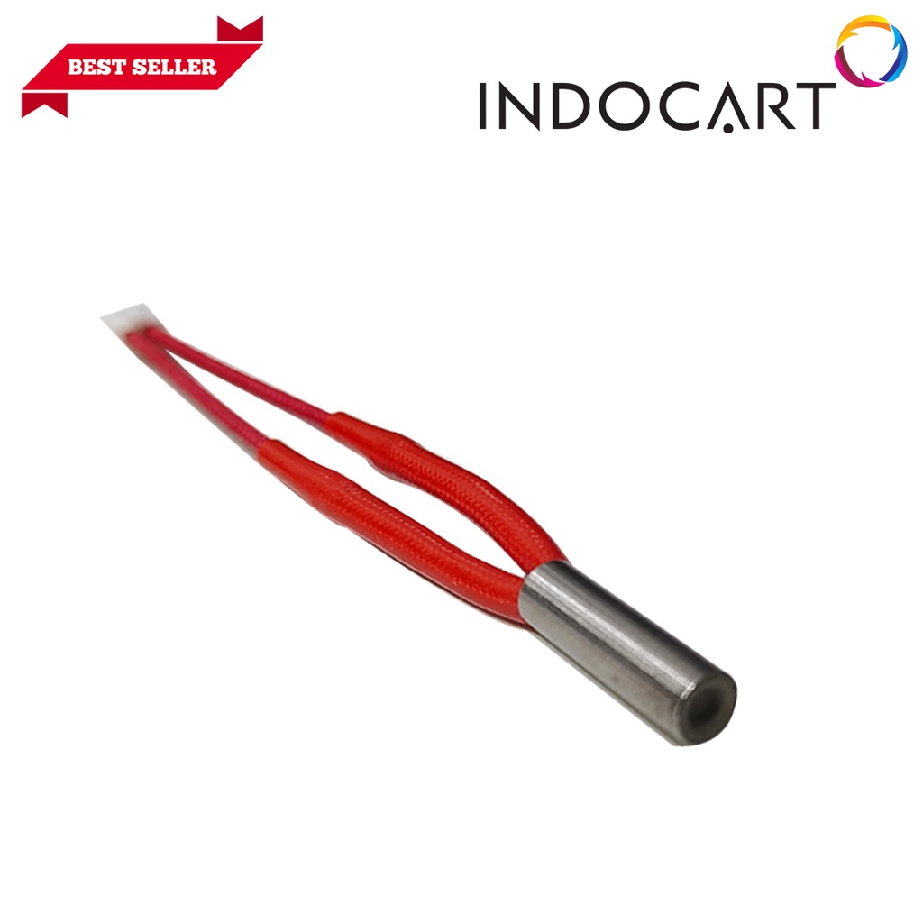 INDOCART Heater Heating Tube 3D Printer 6x20mm 24V 40W 80mm XH 2.54 2P