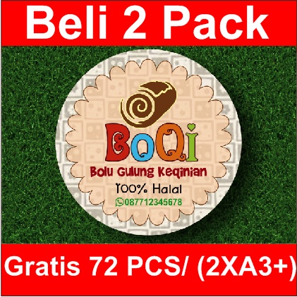 

STIKER LABEL PRODUK LINGKARAN "BOQI