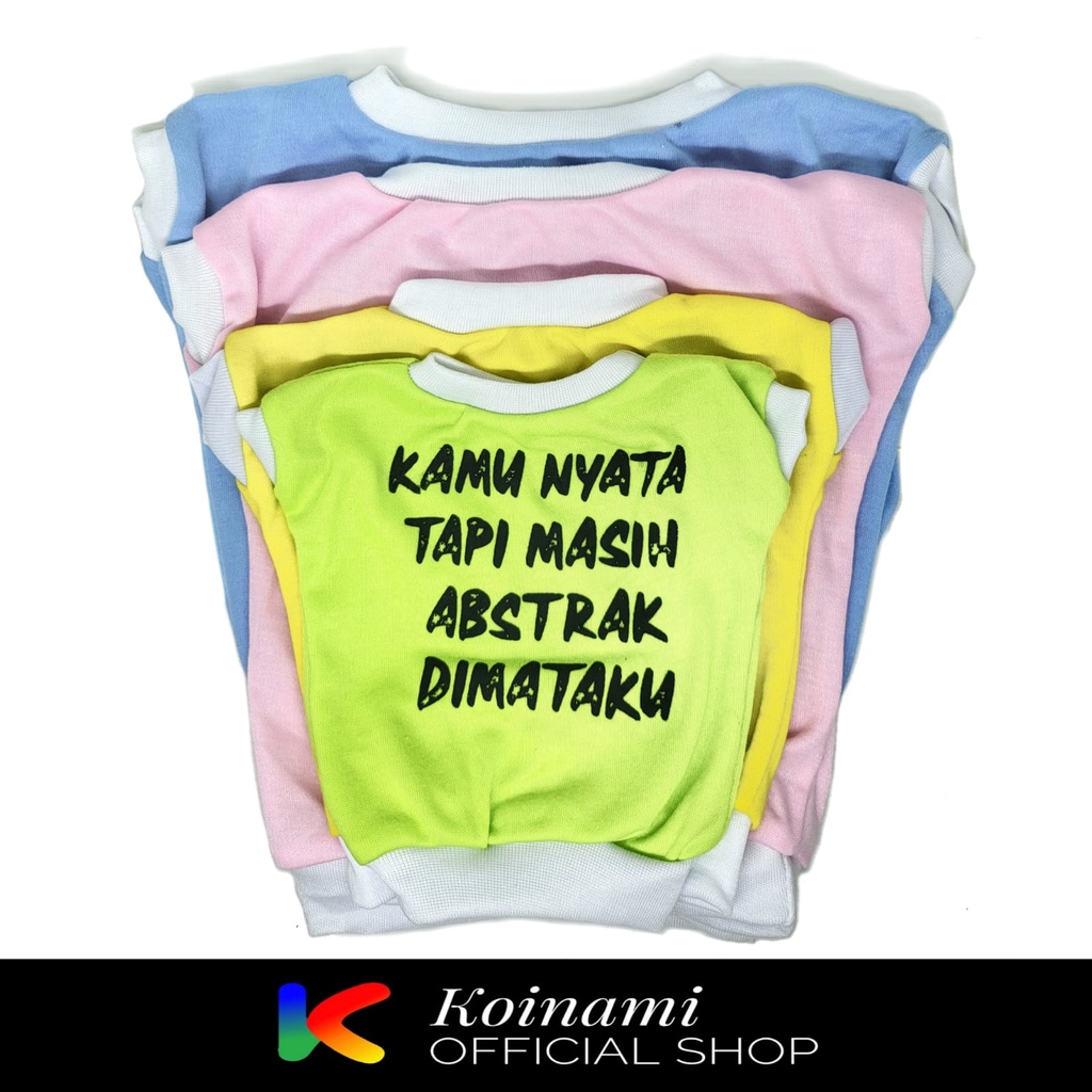 BAJU KUCING ANJING &quot;K.N.T.M.A.D&quot; / KAOS UNTUK KUCING ANJING / BAJU KUCING ANJING MOTIF KATA