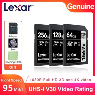 Lexar 1667X Kartu SD Card 64GB 128GB 256GB Cartao De Memorya Class 10 Karty Memoire Untuk Pc Mini