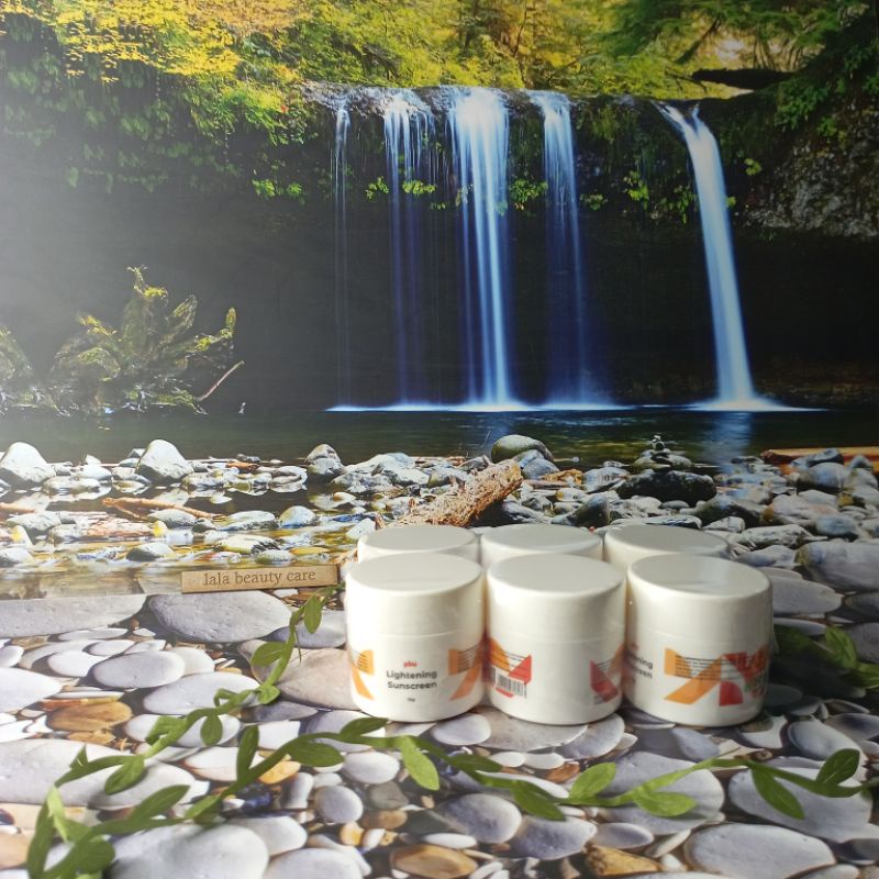 (PROMO) pbu LIGHTENING SUNSCREEN (6 PCS)/CREAM PENCERAH WAJAH/CREAM WAJAH/ORIGINAL 100%