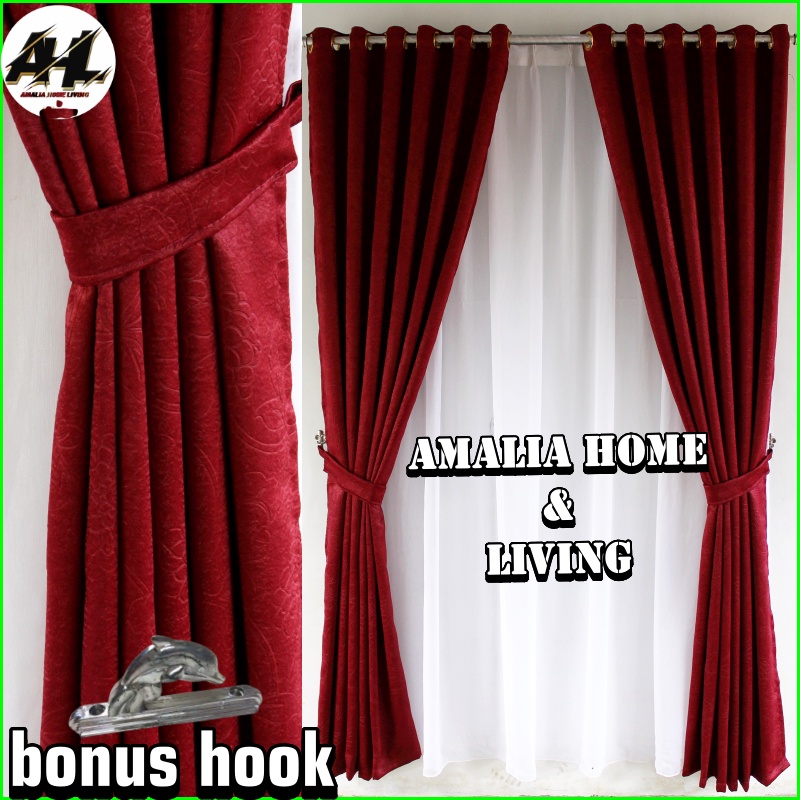 Gorden jendela dan pintu mewah minimalis