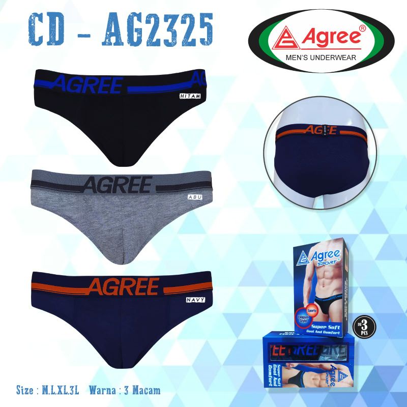 3PCS CELANA DALAM AGREE 2325/CD AGREE PRIA