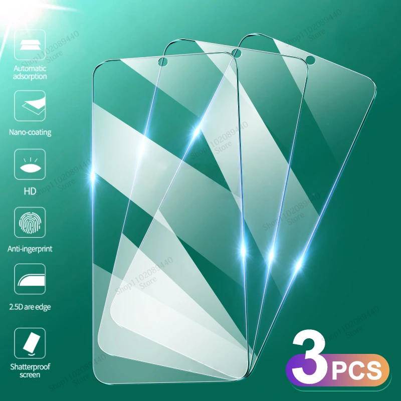 3pcs Tempered Glass Pelindung Layar Untuk Huawei Nova 5T 8 SE 6 SE 8i 7i 2021 2020 2019 Z