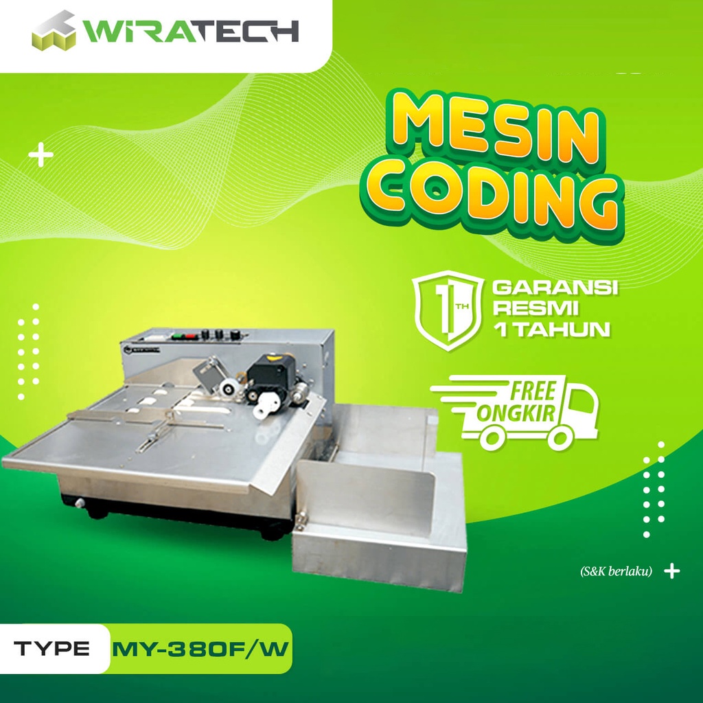 WIRAPAX Coding Automatic MY380 - Mesin Cetak Kode Otomatis Expired Date Kode Produk