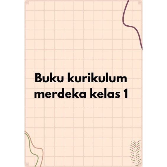 buku pegangan guru Kur Merdeka kelas 1