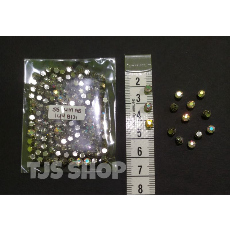 Permata Cangkang 4mm AB