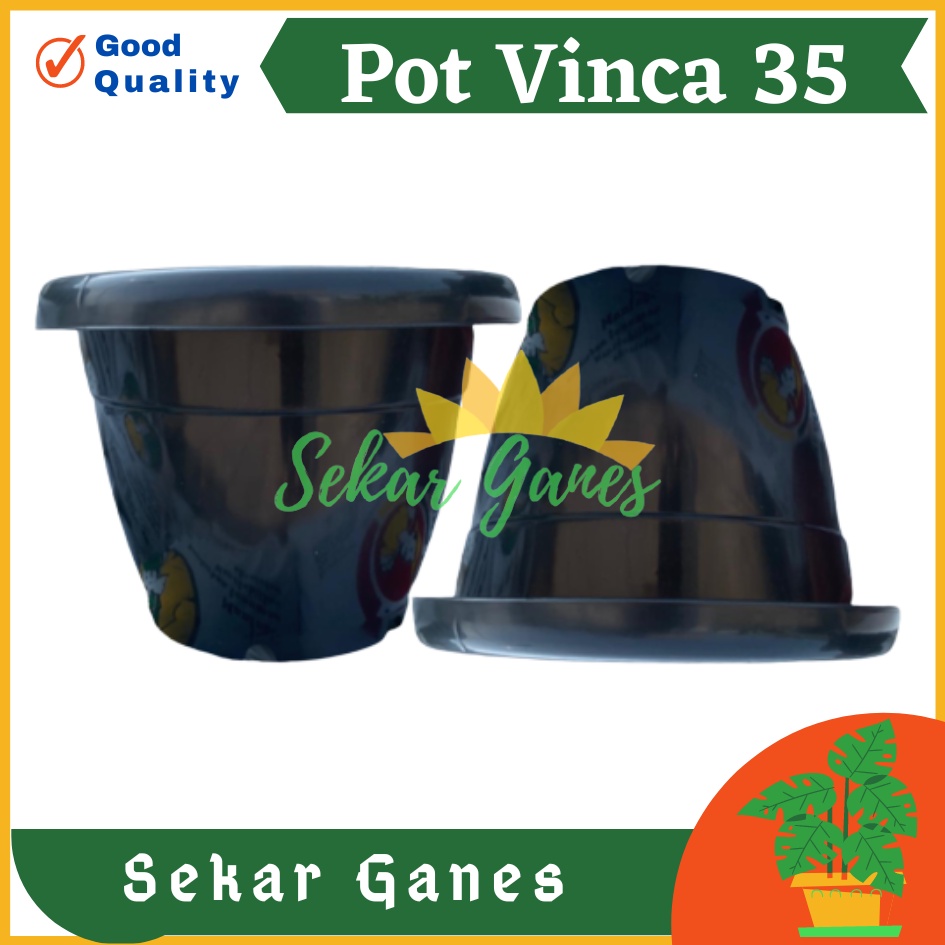 TERMURAH Pot Gentong VINCA 35 Hitam Pot Plastik Bunga Jumbo Besar Murah Tanaman Uk Mirip Pot Tawon 35 Pot Tulip 45 20 30 Galaxy 25 40-Pot Bunga Putih 35 Strawberry | Pot Tanaman Plastik Besar