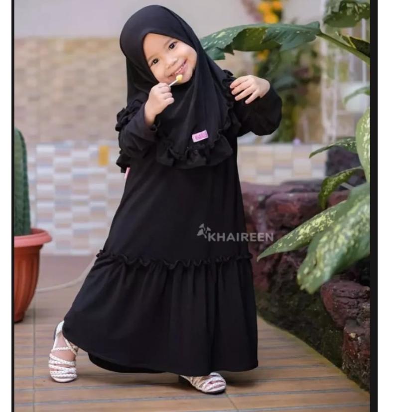Paling Dicari GAMIS syari ANAk set hijab perempuan TANGGUNG TERBARU 2021 MODERN KEKINIAN / gamis ara