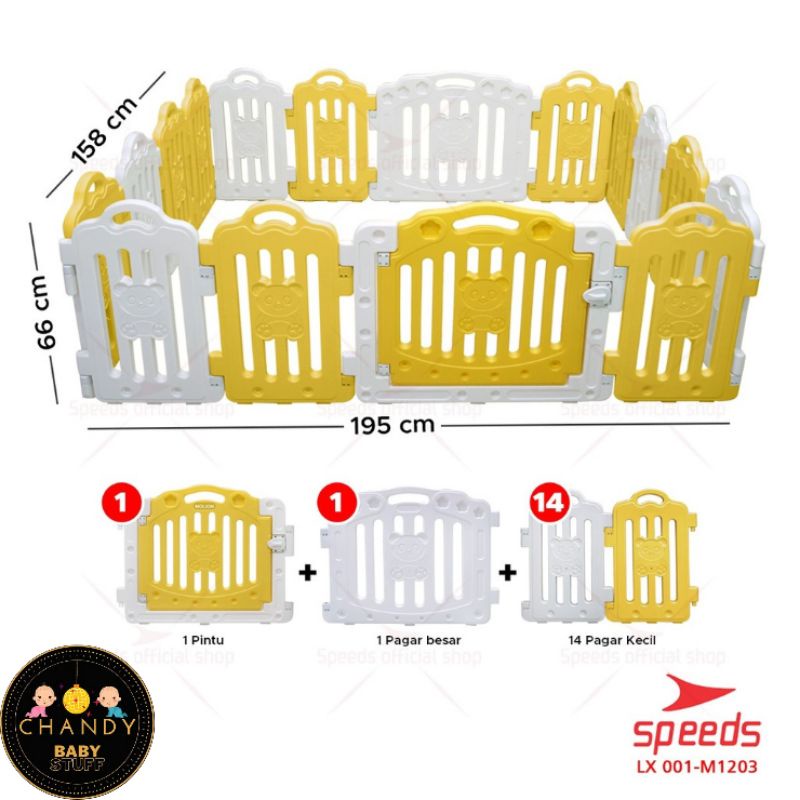 SPEEDS PAGAR BAYI PAGAR ANAK PLAYFENCE SET PAGAR MAINAN ANAK M1203