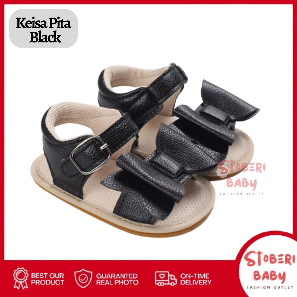 stoberi baby - PREWALKER Sepatu Anak Bayi Baby Shoes Sandal Casual Socks Anti Slip Bahan Import / KEISA PITA