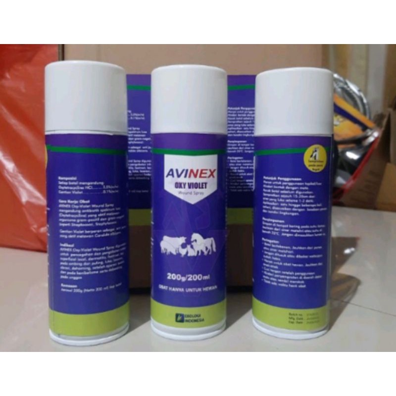 avinex sepray.antibiotik. mengobati luka luar pada hewan