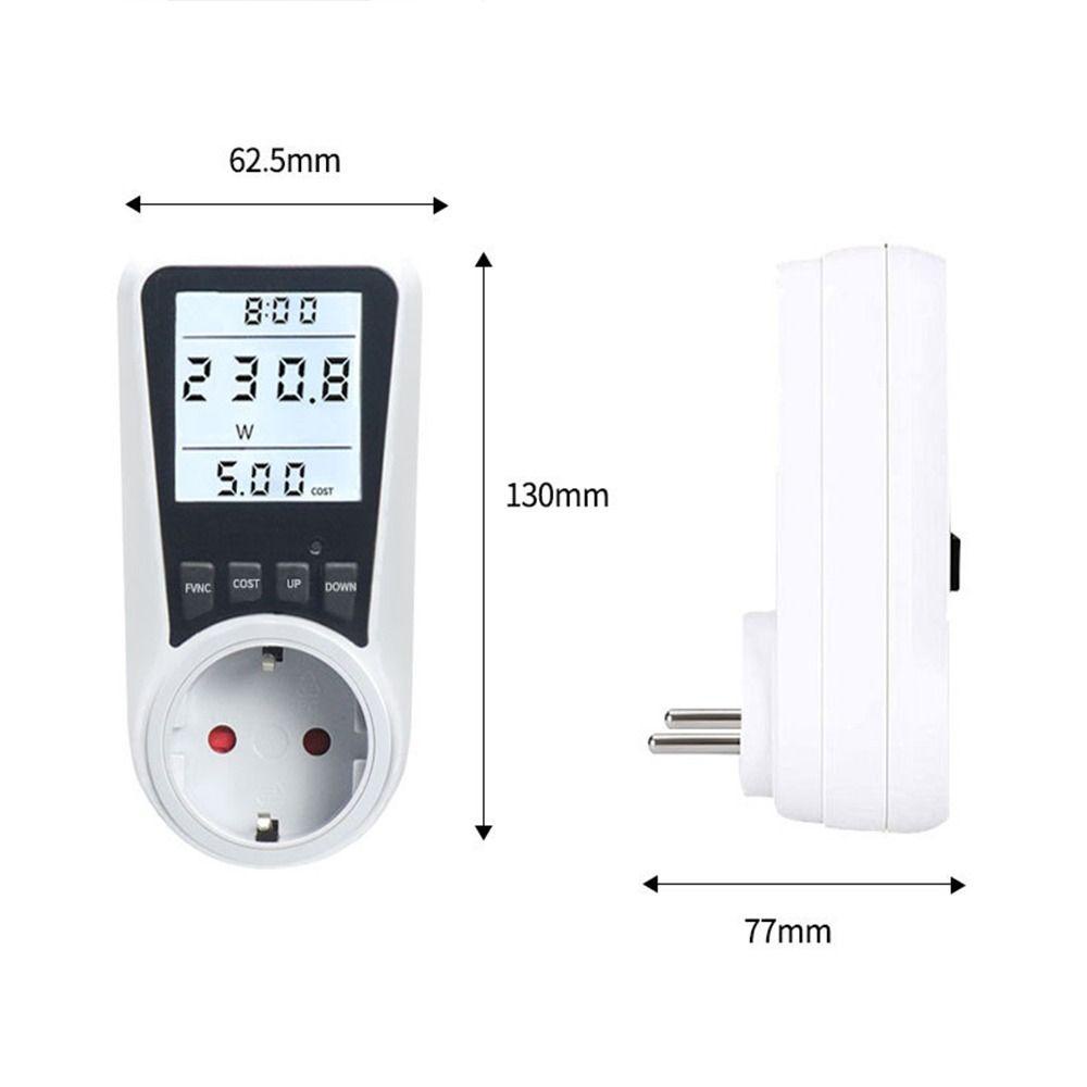 POPULAR Populer Meteran Listrik Stop Kontak Voltmeter Digital Pengukur Arus Listrik Cost Analyzer Wattmeter Konsumsi Daya Energi