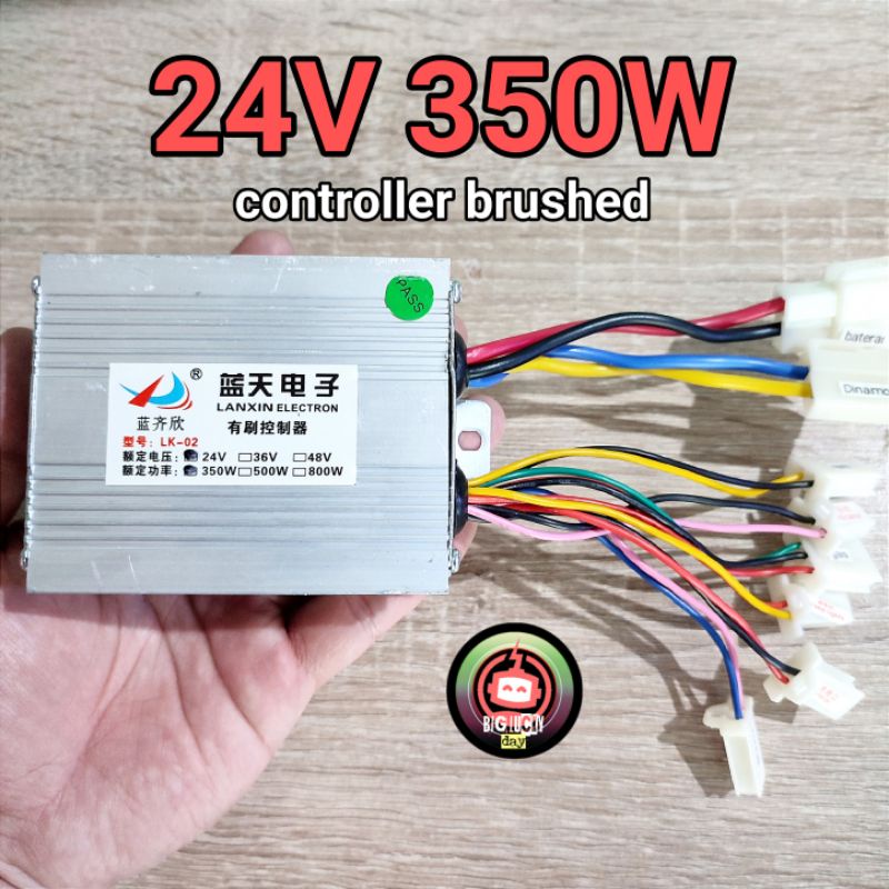 Controller 24v 350w mr.jackie skuter elektrik 24 volt 350 watt universal controler kontroler LK-02 L