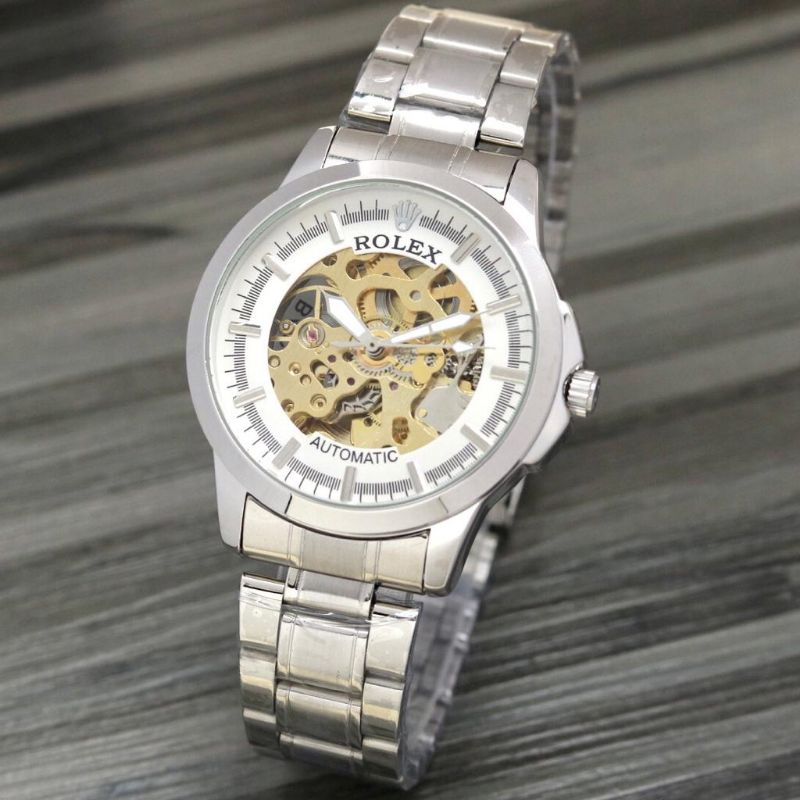 JAM TANGAN PRIA AUTOMATIC TANPA BATERAI STAINLESS