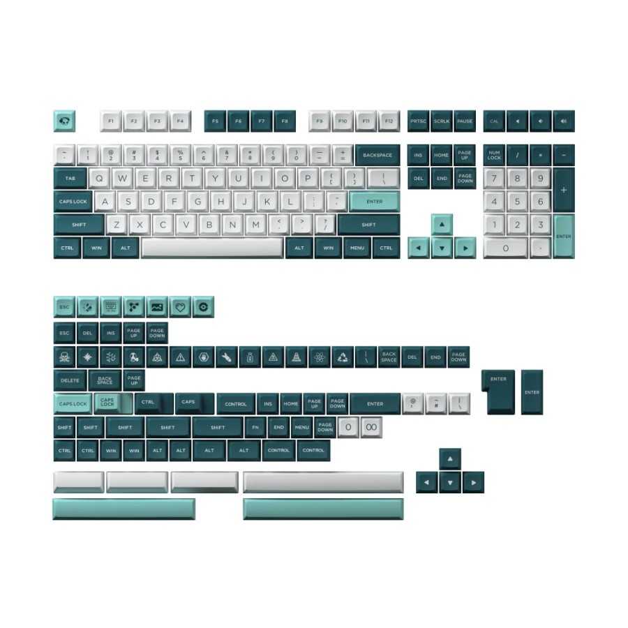 Akko Herb Garden PBT Double Shot Keycaps 187 set OSA Profile