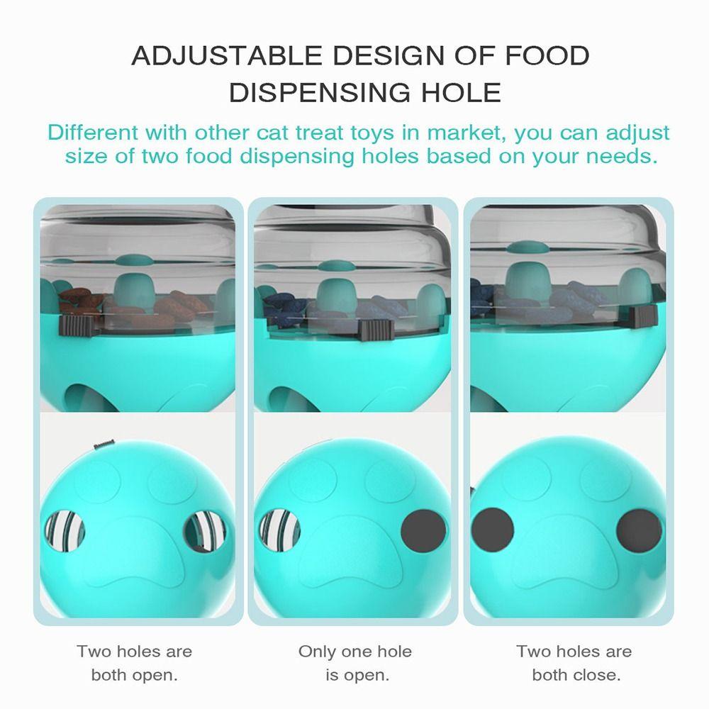 Solighter Food Treat Ball Toy Mainan Latihan IQ Cat Teaser Puppy Bowl Slow Food Feeder