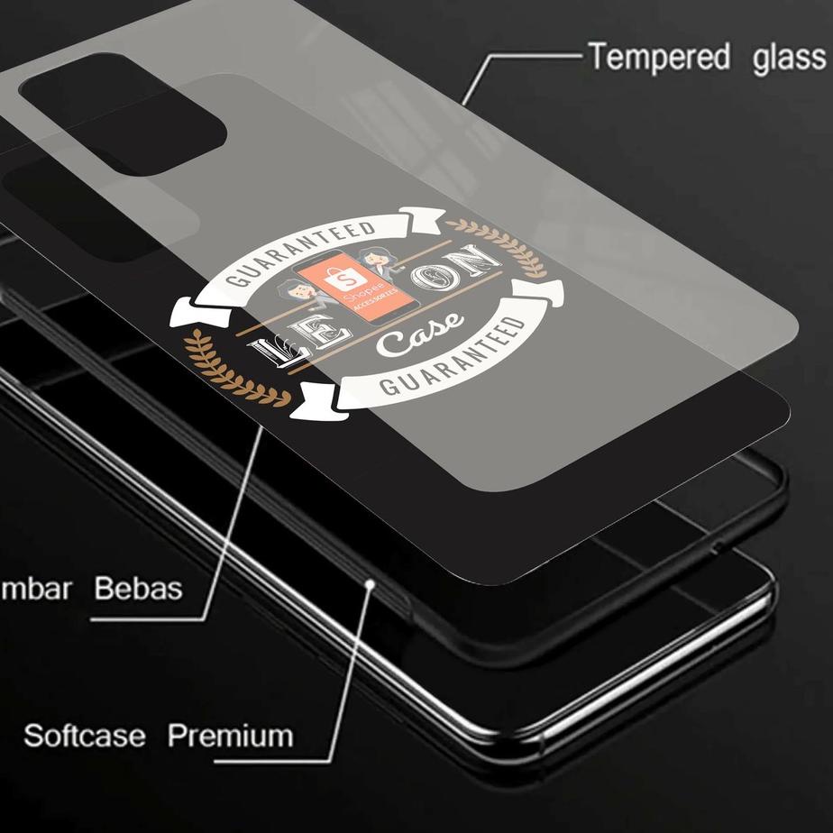 Paling Popular 0YJDD D188 Softcase Kaca Kilau REALME C21 C1 C2 C3 C11 C12 C15 C17/7i C20 C21 C25 C11