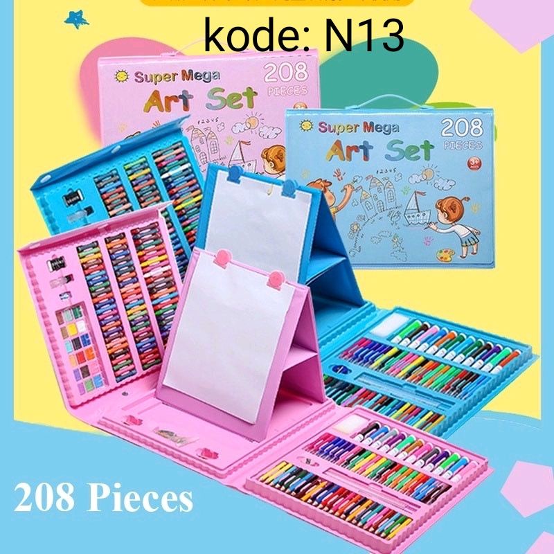 

Crayon Set 208 PCS Krayon Mewarnai Anak 208 PCS Pensil Warna