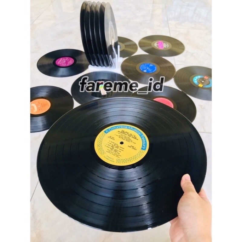 Piringan Hitam Vinyl 12 inch Random Murah PH Bekas Pajangan Aesthetic Vintage Walldecor Display Dekorasi Kamar Cafe