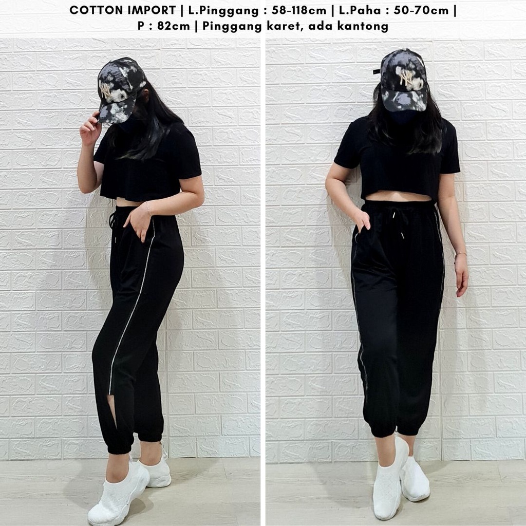 4606 naice jogger pants celana import korea