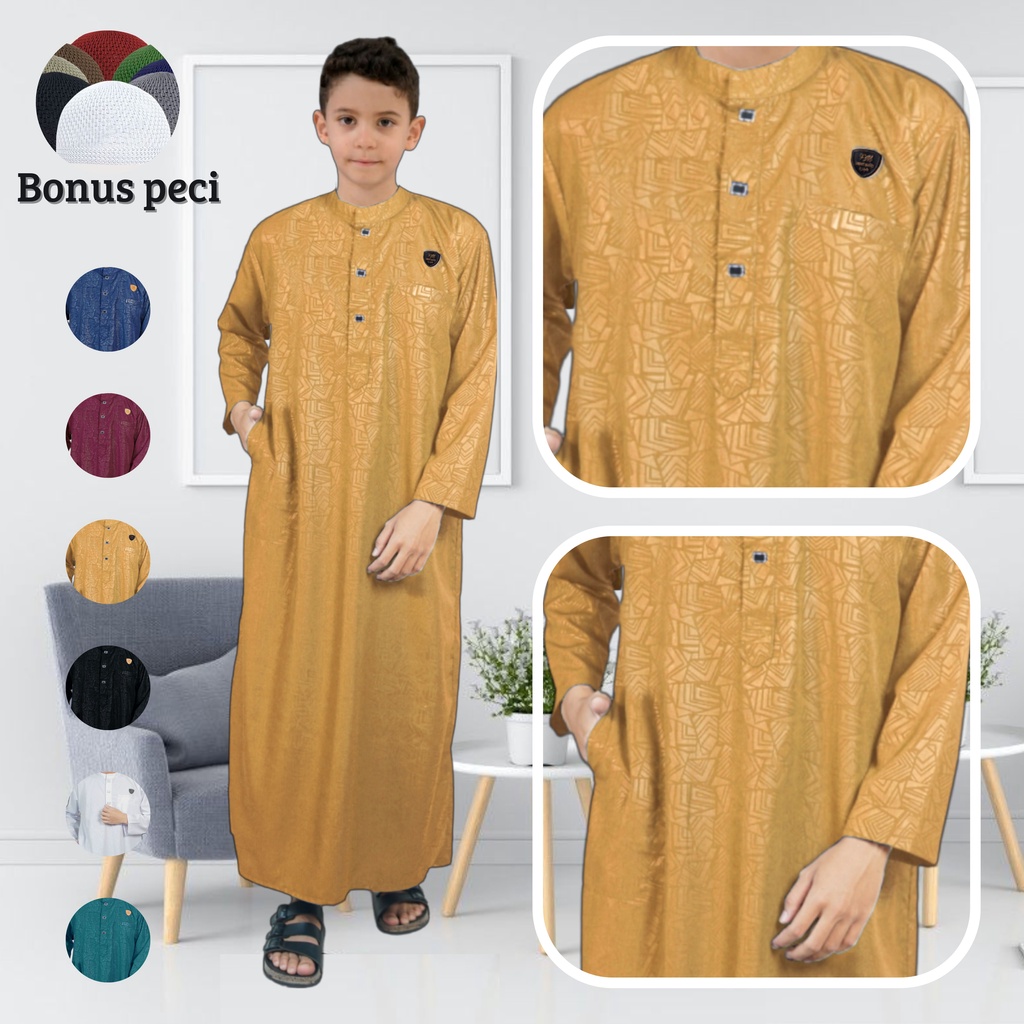 AL-HABIB/gamis anak KATUN EMBOS ORIGINAL terlaris/jubah anak embos premium trendy