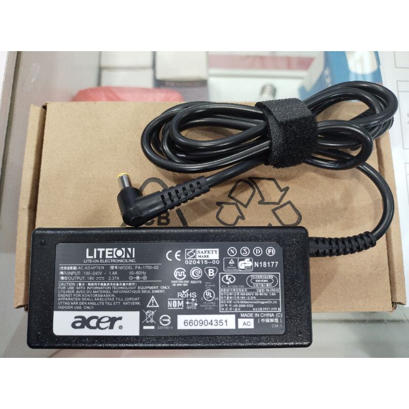 ADAPTOR ACER 19V 2.37A DC 5.5MM 1.7MM