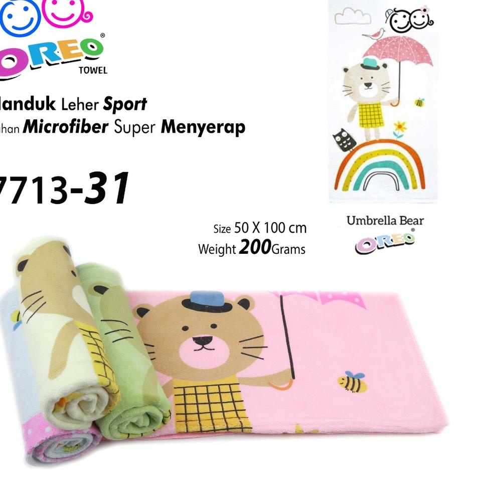 Handuk Bayi Microfiber size 50 x 100 cm Oreo SNI ▫ IRR.22Oc22ᵟ