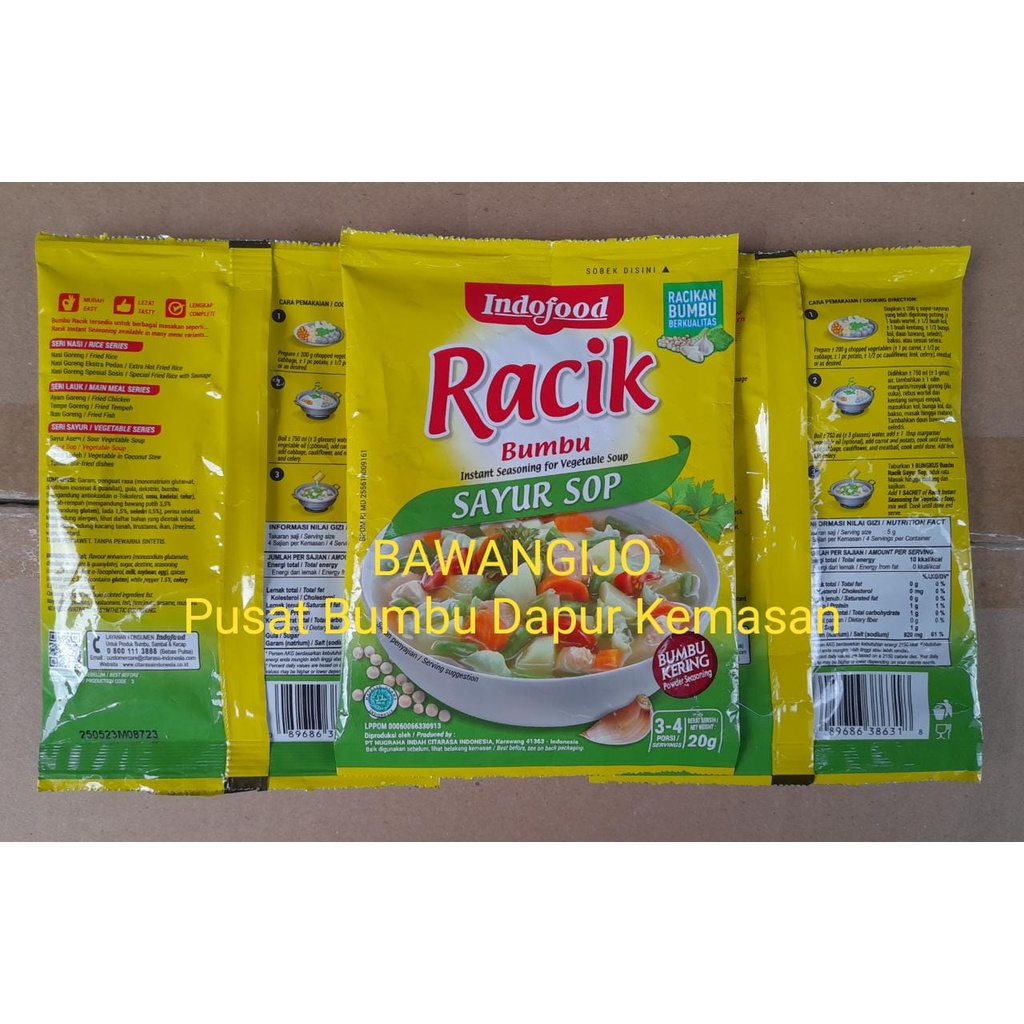 

INDOFOOD Racik Sop Sachet Racik Bumbu Masak Instant
