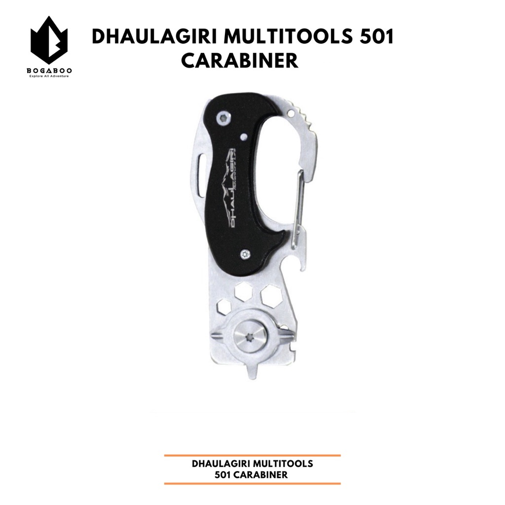 COD Carabiner Dhaulagiri - Dhaulagiri Multitools 501 Carabiner Camping Hiking - Karabiner Multifungs