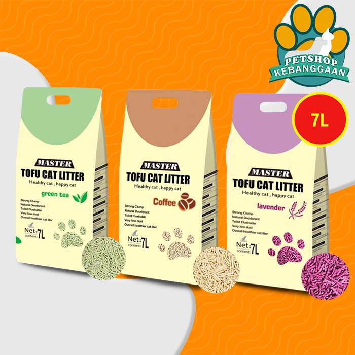 Pasir Kucing Gumpal Wangi Master tofu soya non Markotop tofu 7 Litter