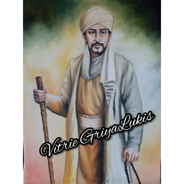 lukisan sunan gunung jati ukuran 80x60cm