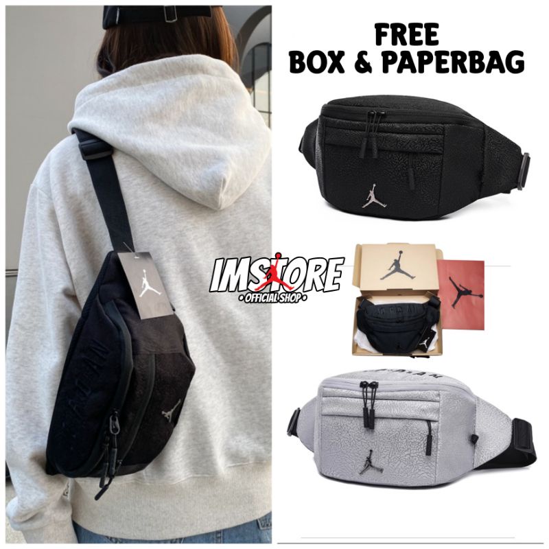 Waist bag Air Jordan Burst Crack WaistBag Full Set Free Box, Paperbag N Dustbag