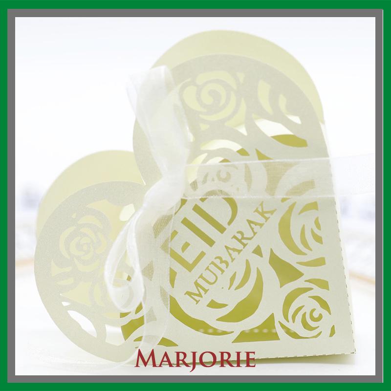 Pernikahan Idul Fitri Hollowed Out Rose Wedding Candy Box Ramadan Love Candy Box Kotak Cokelat-MJD