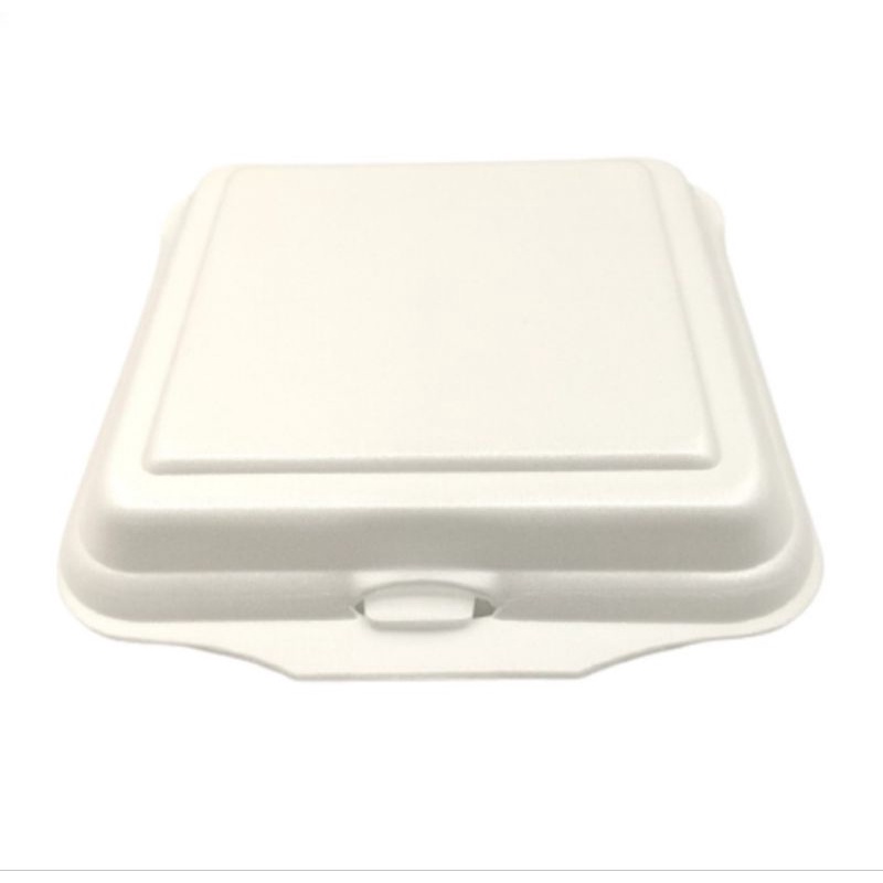 STEROFOAM NASI POLOS / FOAM NASI KOTAK PERSEGI TANPA SEKAT