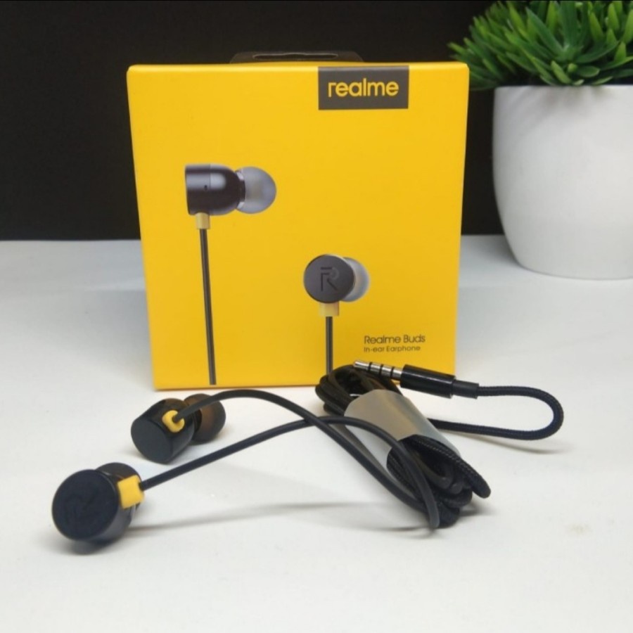 Realme Extra Bass Original Headset Earphone Handsfree HF IEM Headphone gaming PS4 PS5 XBOX One S X N