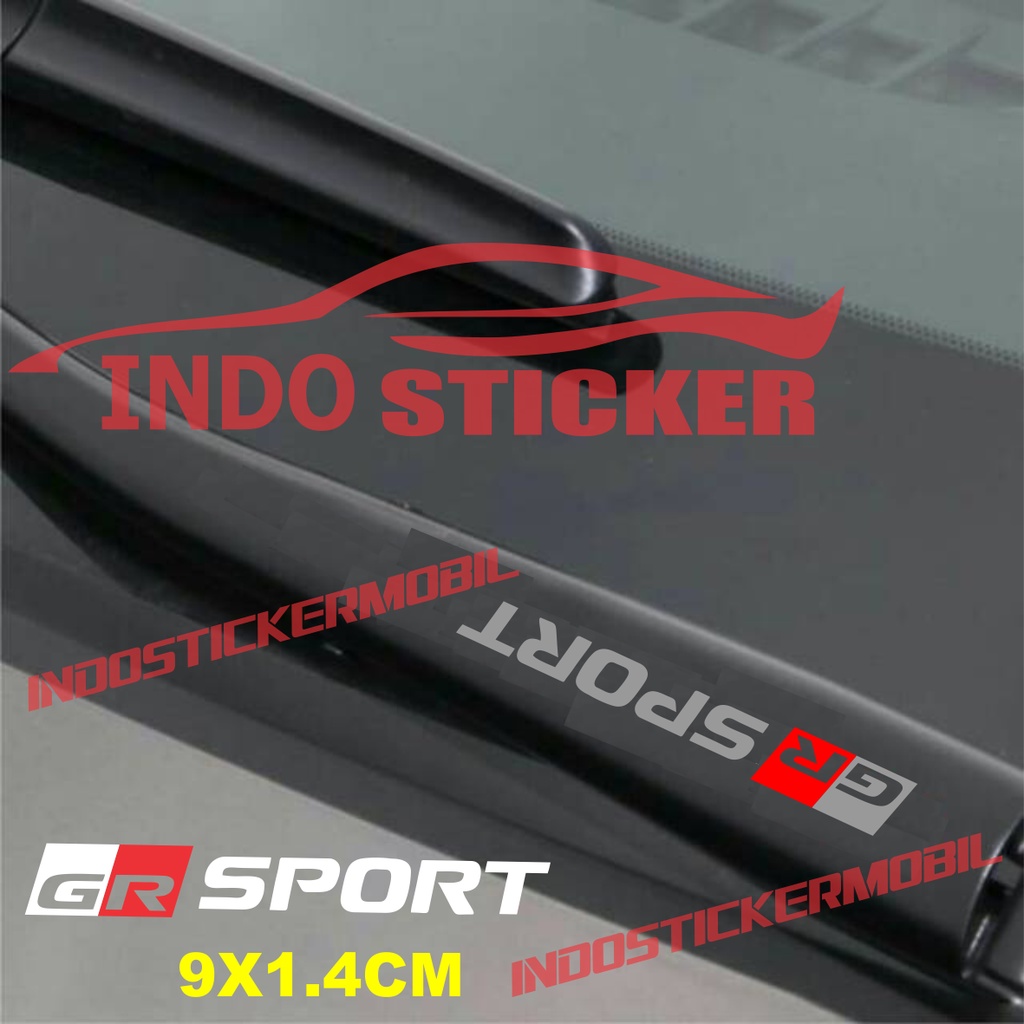 sticker gr sport sticker wiper gr sport cutting sticker stiker wiper mobil toyota gr racing sport 1p
