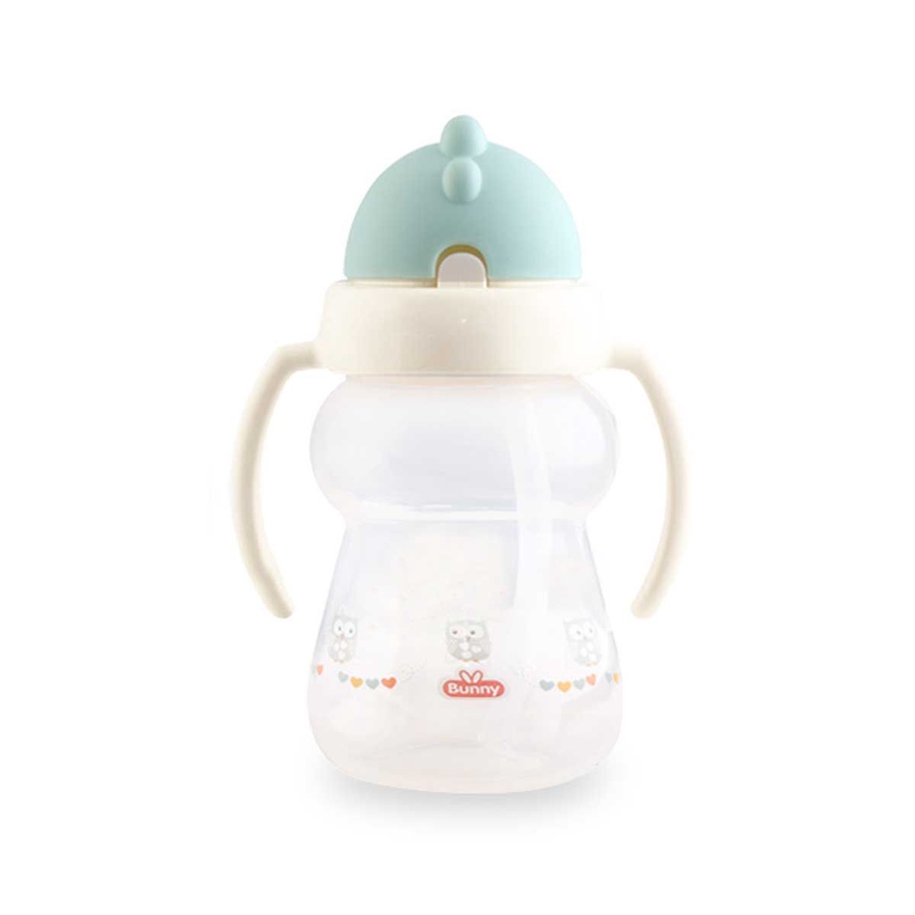 Lusty Bunny Training Cup Straw Dan  Training Cup 2 Handle Sport Sipper Botol Minum Sedotan 180ml ADG-0005