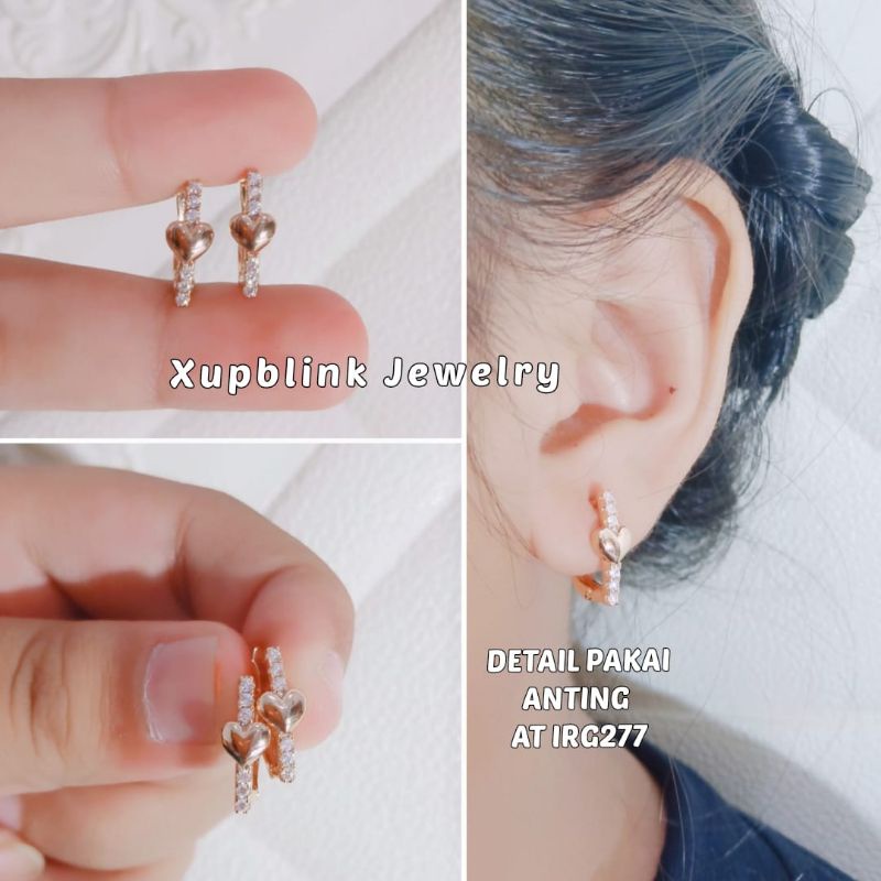 Anting Klip Wanita Titanium Fashionable