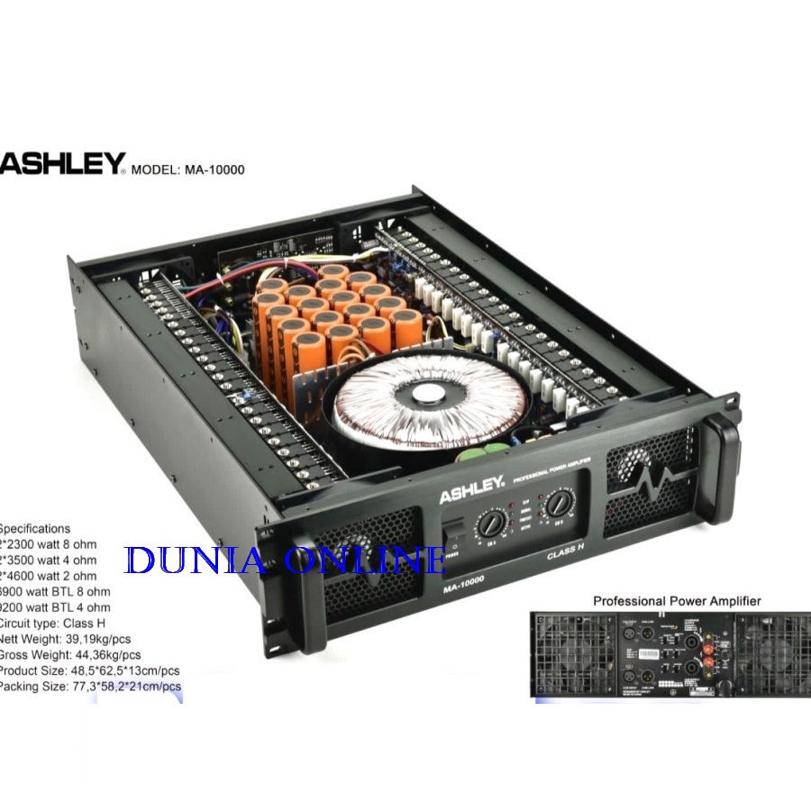 Power Ashley MA 10000 Original Amplifier MA10000 Class H