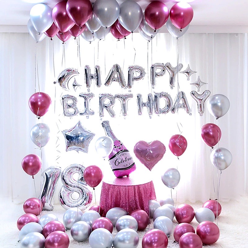 BALON FOIL SILVER BALON HURUF Angka 16 inch 40 cm Ulang Tahun Love Star ABCDEFGHIJKLMNOPQRSTUVWXYZ Balloon Supplies Happy Birthday