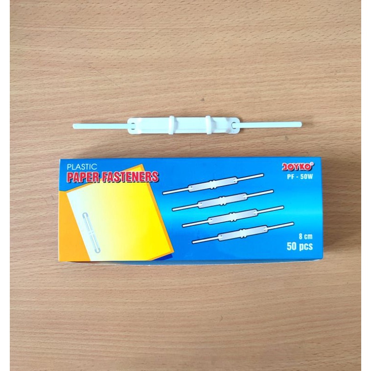

Pengikat Kertas / Paper Fasteners / Acco Joyko PF-50W White ( 1 Pack / 50 Pcs)