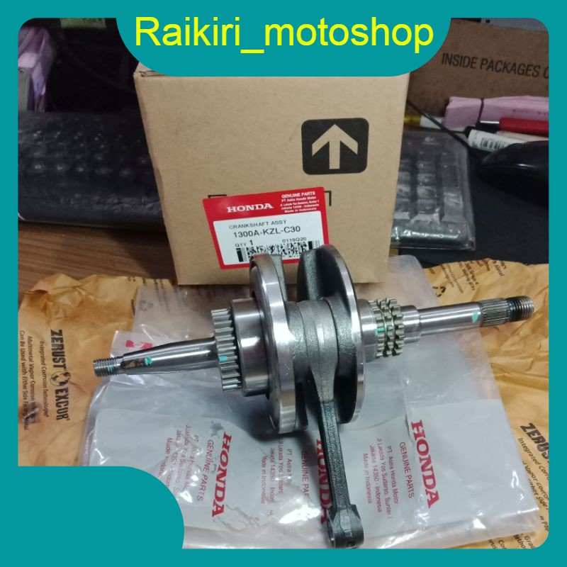 CRANKSHAFT BANDUL KRUK KREK AS KZL BEAT FI SCOOPY FI SPACY FI VARIO 110 FI INJEKSI STATER KASAR ORIG